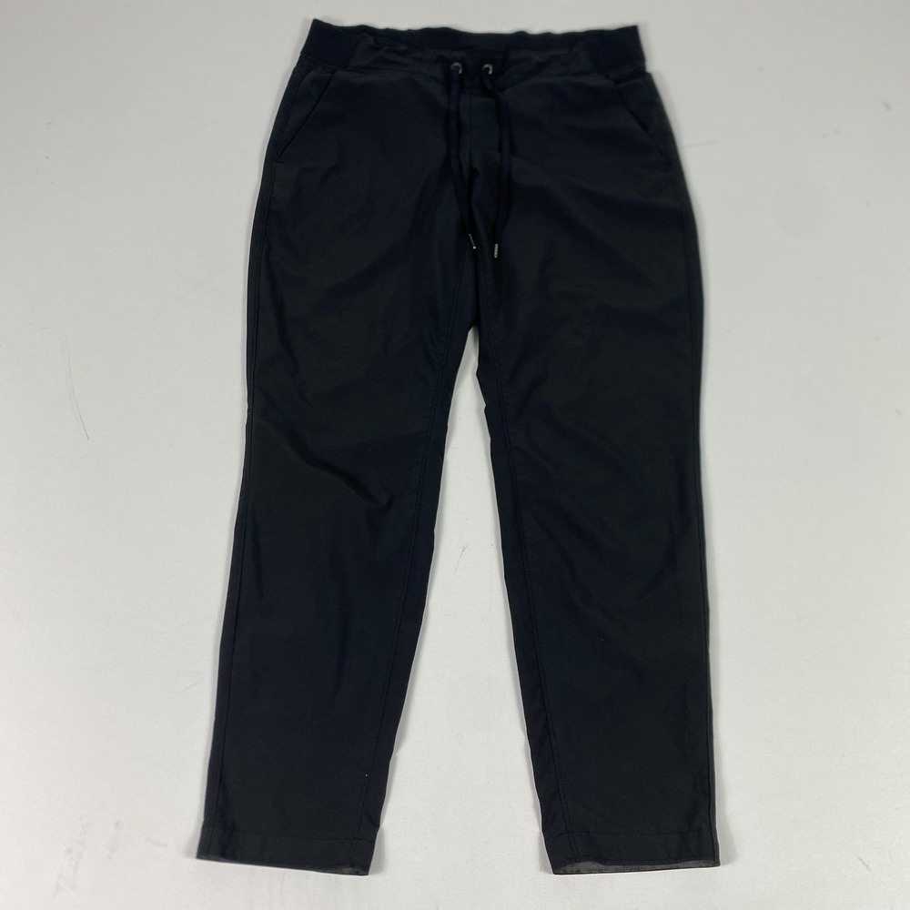 Athleta Pants Womens 6 Black Ankle Tapered Stretch‎ Drawstring Waist Casual Gym